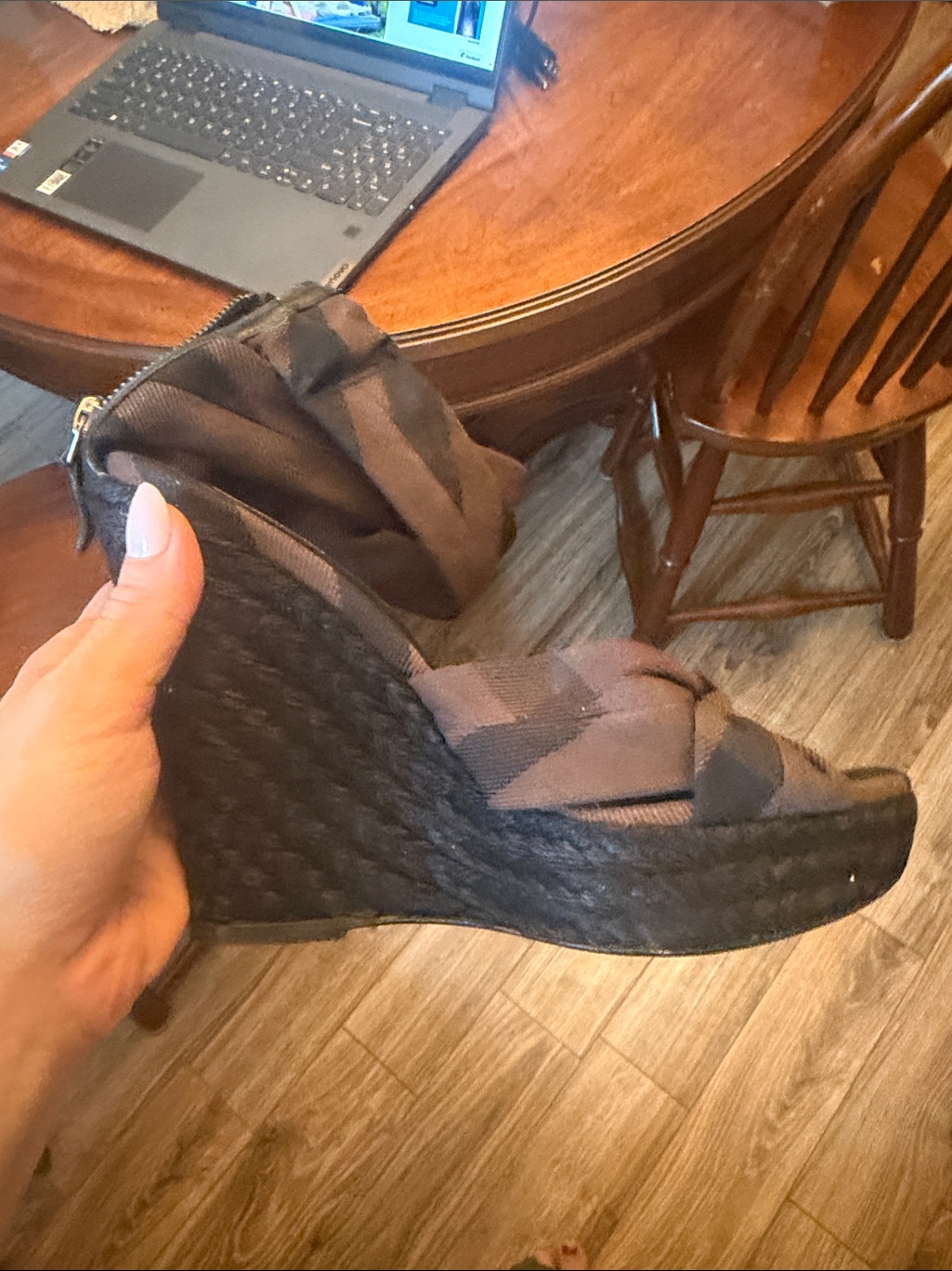 Burberry Espadrilles Wedges Size 38